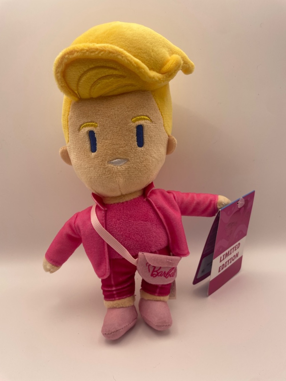New Barbie Plush Doll with Blonde Hair and Pink Outfit